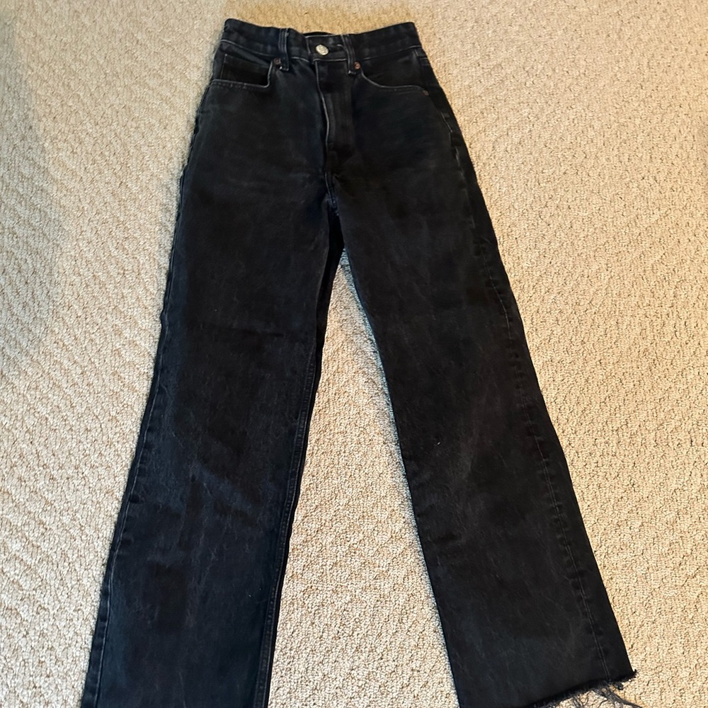 Zara black high waisted jeans